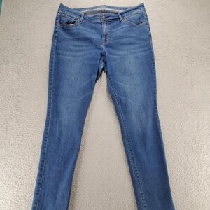Old Navy Jeans Womens 16‎ Blue Denim Skinny Medium Wash Casual Comfort